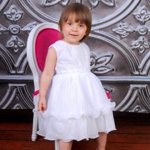 White Formal Dress & Shrug